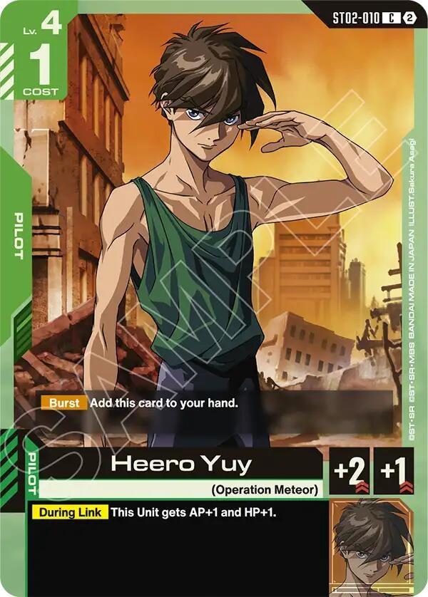 Image for Heero Yuy (ST02-010) (SC01) - Gundam Card Game