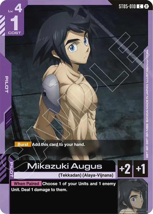 Image for Mikazuki Augus (ST05-010) (SC01) - Gundam Card Game