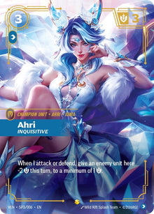 Image for Ahri - Inquisitive (SP3/006) (VEN) - Riftbound: League of Legends Trading Card Game