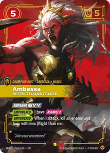 Ambessa - Respected and Feared (Alternate Art) (136a/166) (VEN)