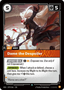 Image for Dame the Despoiler (079/166) (VEN) - Riftbound: League of Legends Trading Card Game