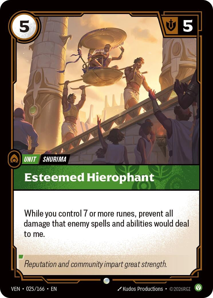 Image for Esteemed Hierophant (025/166) (VEN) - Riftbound: League of Legends Trading Card Game