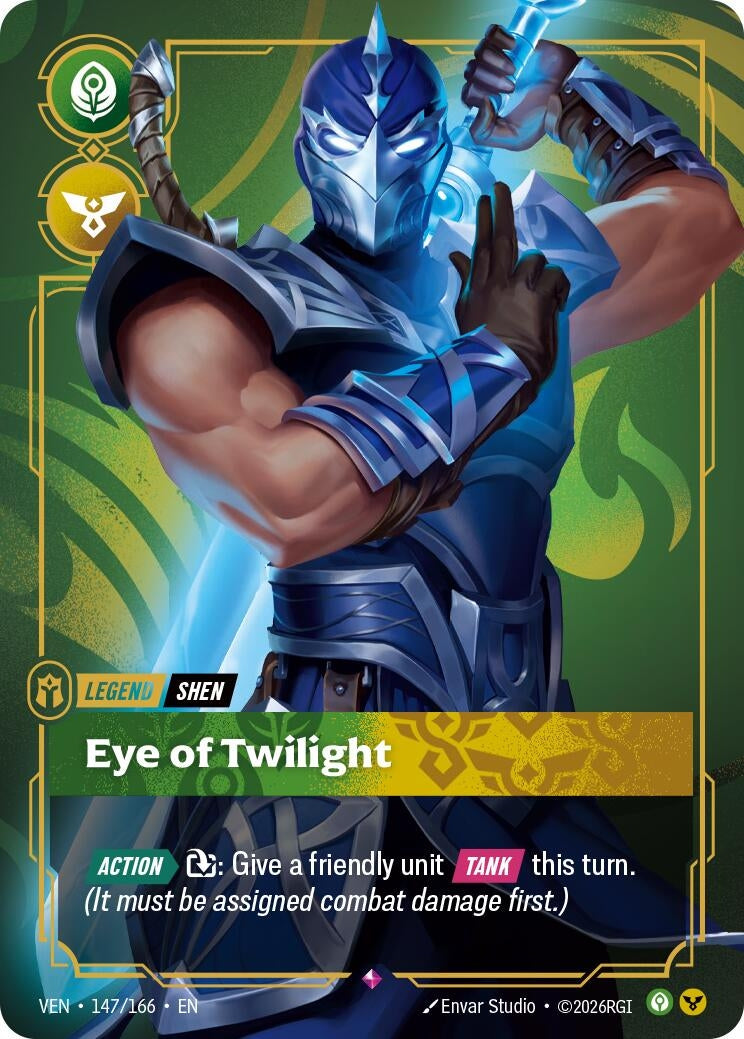Image for Shen - Eye of Twilight (147/166) (VEN) - Riftbound: League of Legends Trading Card Game