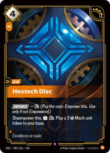 Image for Hextech Disc (087/166) (VEN) - Riftbound: League of Legends Trading Card Game