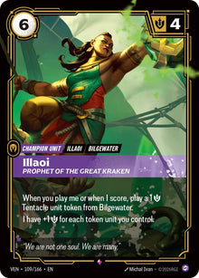 Image for Illaoi - Prophet of the Great Kraken (109/166) (VEN) - Riftbound: League of Legends Trading Card Game