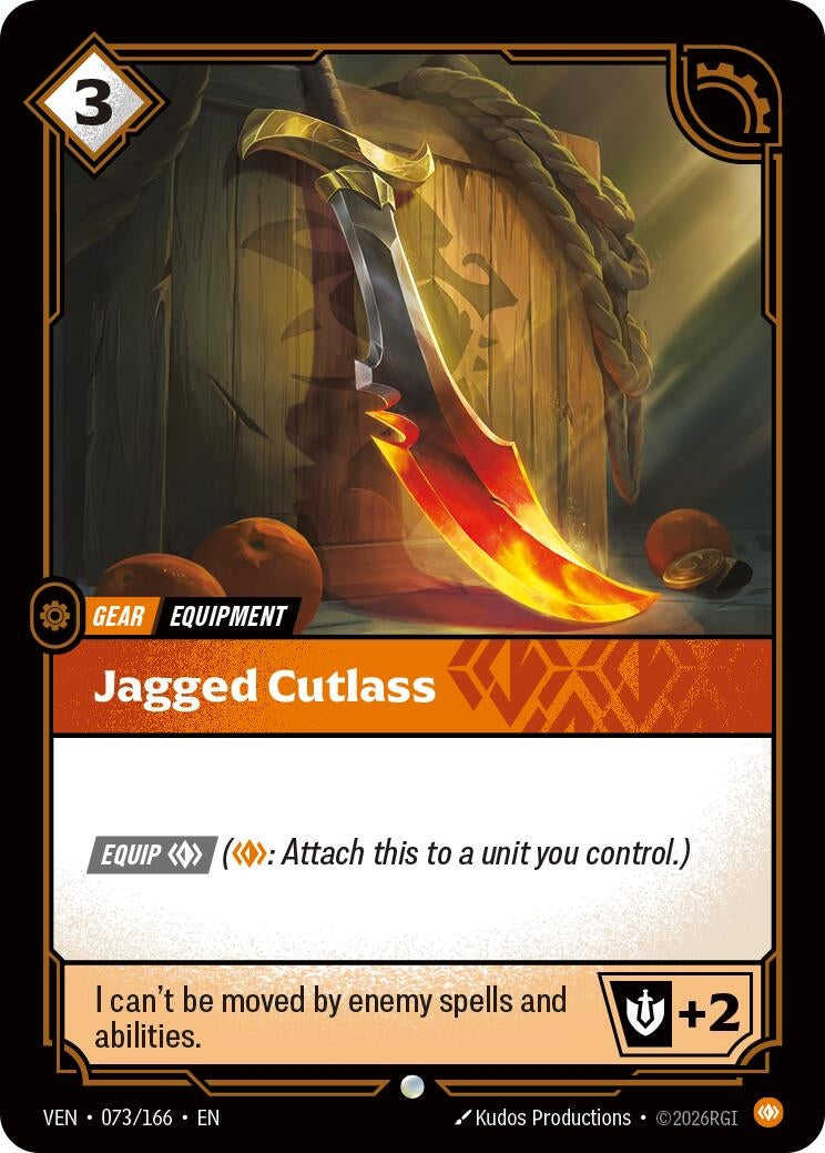 Image for Jagged Cutlass (073/166) (VEN) - Riftbound: League of Legends Trading Card Game
