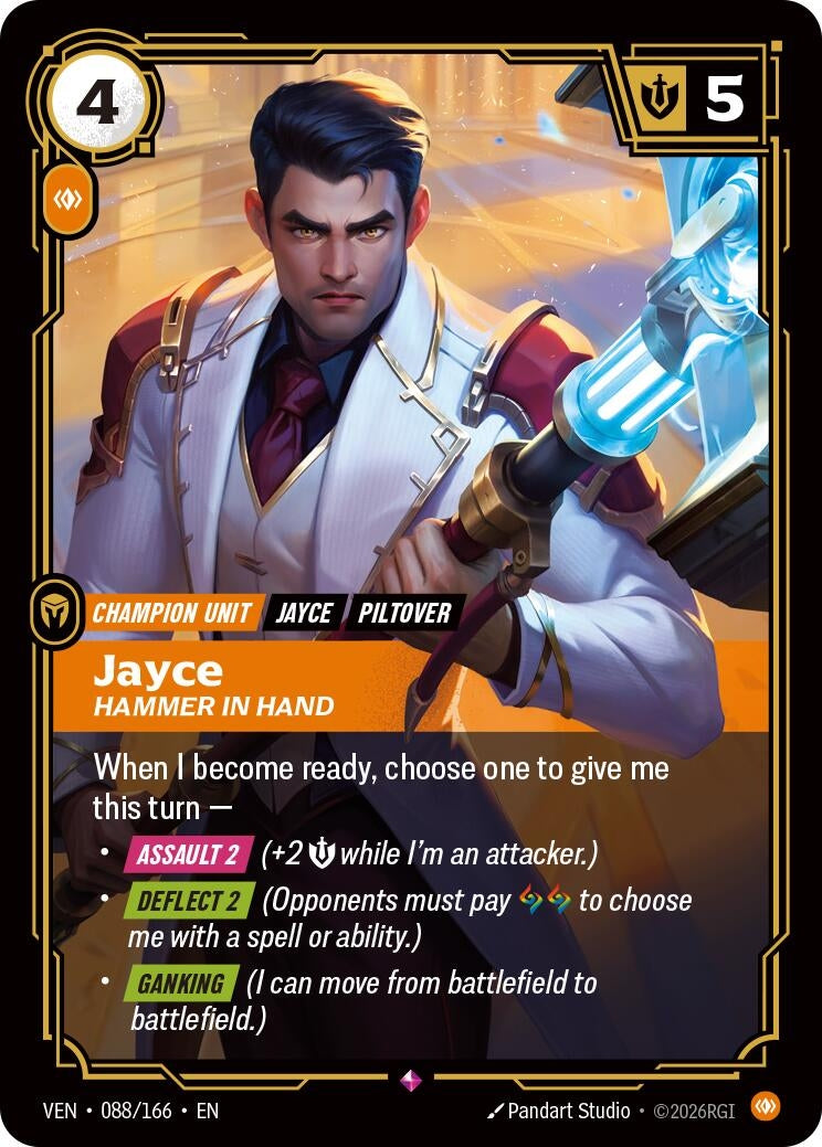 Image for Jayce - Hammer in Hand (088/166) (VEN) - Riftbound: League of Legends Trading Card Game