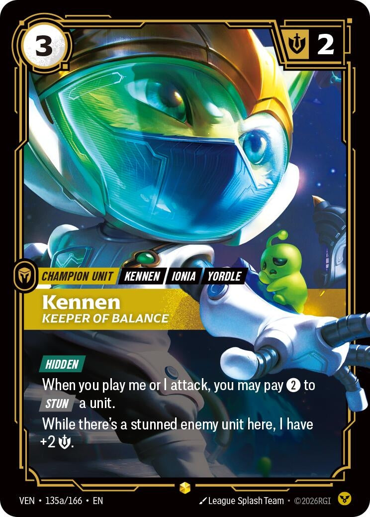 Image for Kennen - Keeper of Balance (Alternate Art) (135a/166) (VEN) - Riftbound: League of Legends Trading Card Game