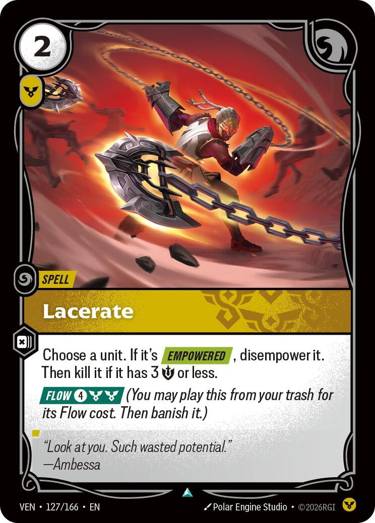 Image for Lacerate (127/166) (VEN) - Riftbound: League of Legends Trading Card Game