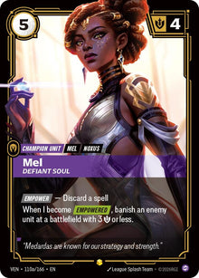 Image for Mel - Defiant Soul (Alternate Art) (110a/166) (VEN) - Riftbound: League of Legends Trading Card Game