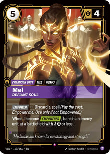 Image for Mel - Defiant Soul (110/166) (VEN) - Riftbound: League of Legends Trading Card Game
