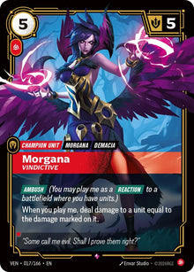 Image for Morgana - Vindictive (017/166) (VEN) - Riftbound: League of Legends Trading Card Game