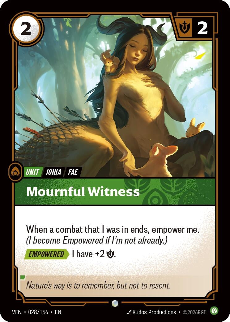 Image for Mournful Witness (028/166) (VEN) - Riftbound: League of Legends Trading Card Game