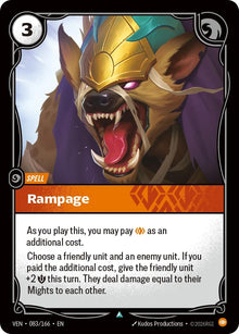 Image for Rampage (083/166) (VEN) - Riftbound: League of Legends Trading Card Game