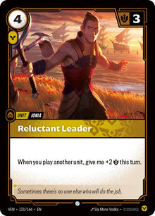 Image for Reluctant Leader (121/166) (VEN) - Riftbound: League of Legends Trading Card Game