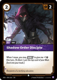 Image for Shadow Order Disciple (095/166) (VEN) - Riftbound: League of Legends Trading Card Game