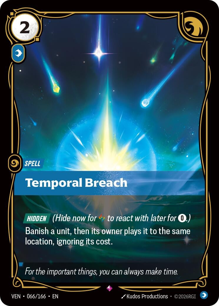 Image for Temporal Breach (066/166) (VEN) - Riftbound: League of Legends Trading Card Game