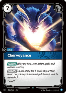 Image for Clairvoyance (056/166) (VEN) - Riftbound: League of Legends Trading Card Game