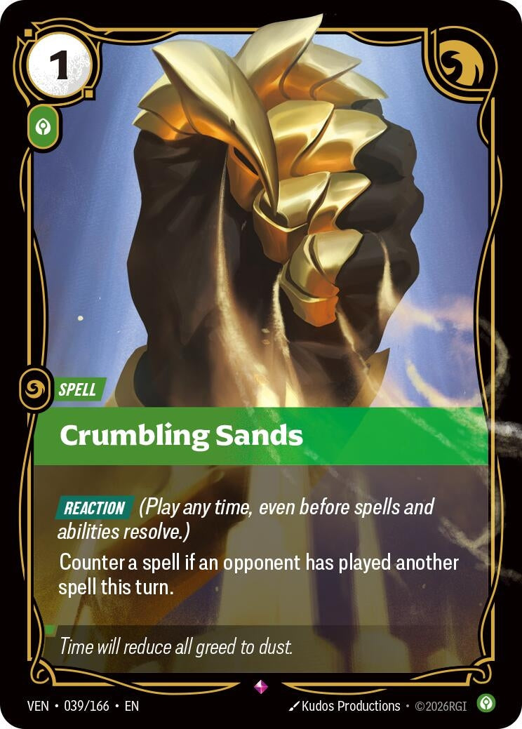 Image for Crumbling Sands (039/166) (VEN) - Riftbound: League of Legends Trading Card Game