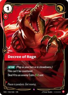 Image for Decree of Rage (015/166) (VEN) - Riftbound: League of Legends Trading Card Game