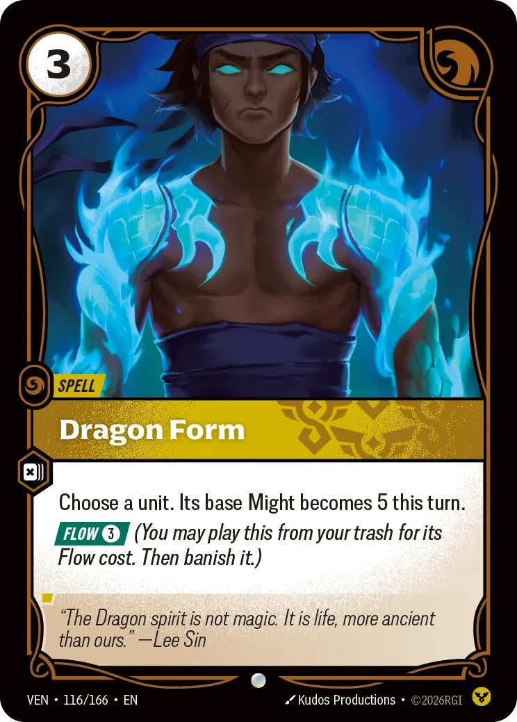 Image for Dragon Form (116/166) (VEN) - Riftbound: League of Legends Trading Card Game