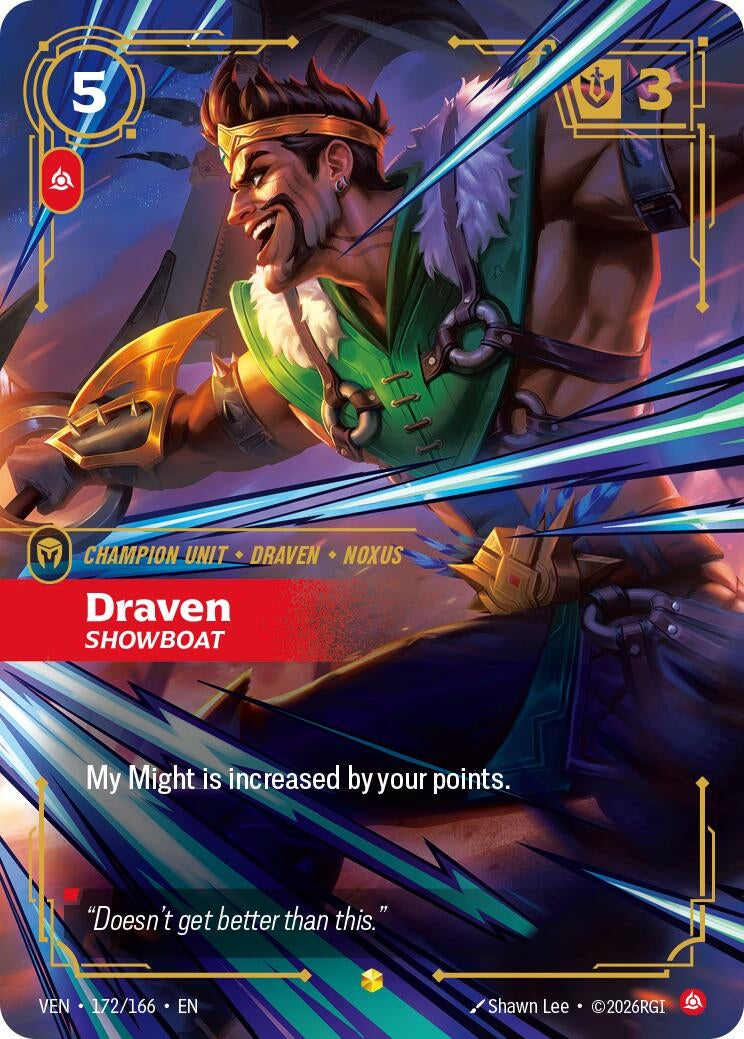 Draven - Showboat (Overnumbered) (172/166) (VEN)