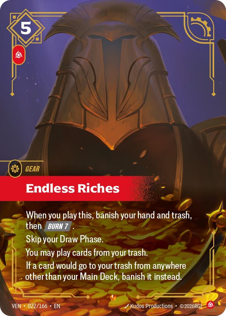 Image for Endless Riches (022/166) (VEN) - Riftbound: League of Legends Trading Card Game
