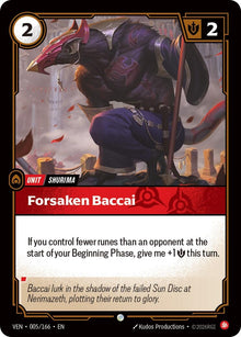 Image for Forsaken Baccai (005/166) (VEN) - Riftbound: League of Legends Trading Card Game