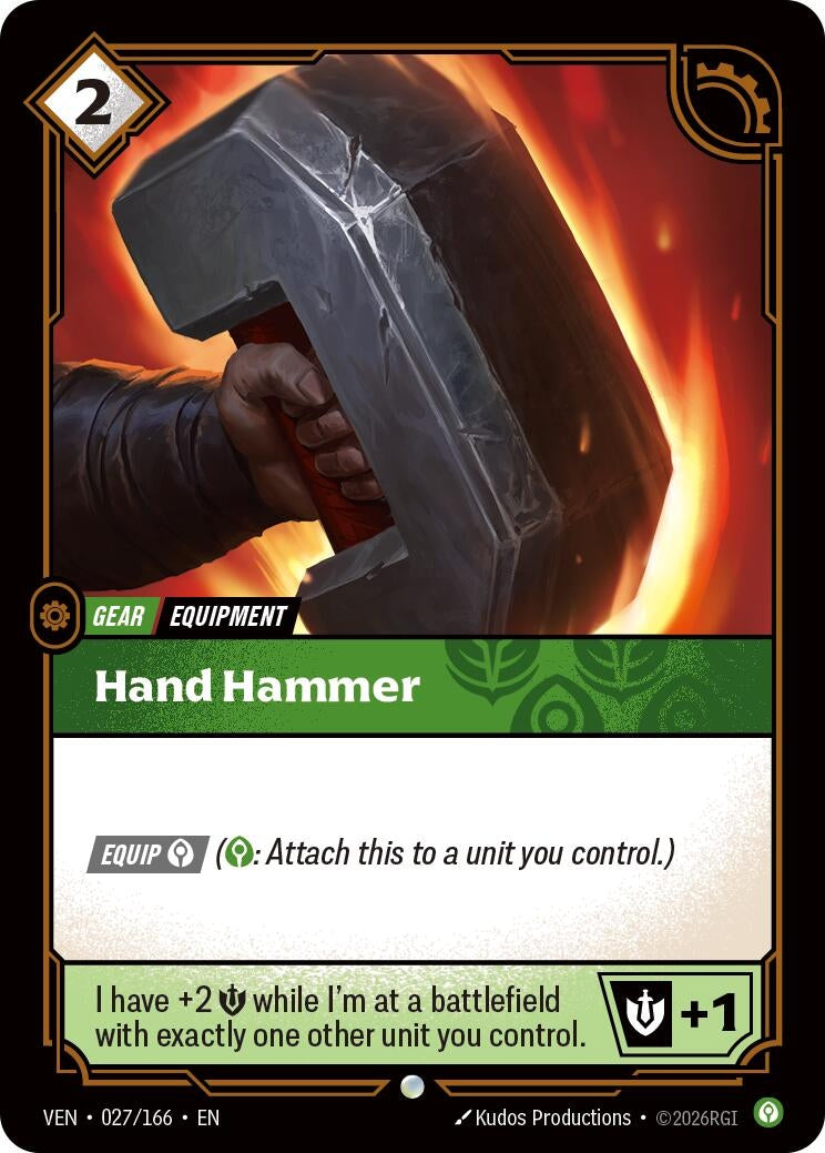 Image for Hand Hammer (027/166) (VEN) - Riftbound: League of Legends Trading Card Game