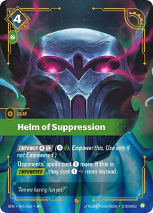Image for Helm of Suppression (045/166) (VEN) - Riftbound: League of Legends Trading Card Game