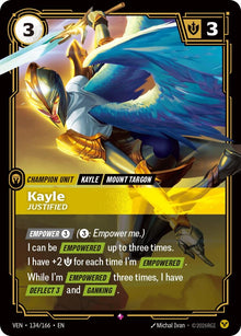 Image for Kayle - Justified (134/166) (VEN) - Riftbound: League of Legends Trading Card Game