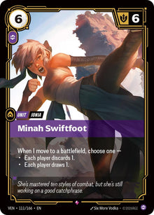 Image for Minah Swiftfoot (111/166) (VEN) - Riftbound: League of Legends Trading Card Game