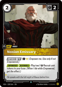 Image for Noxian Emissary (128/166) (VEN) - Riftbound: League of Legends Trading Card Game