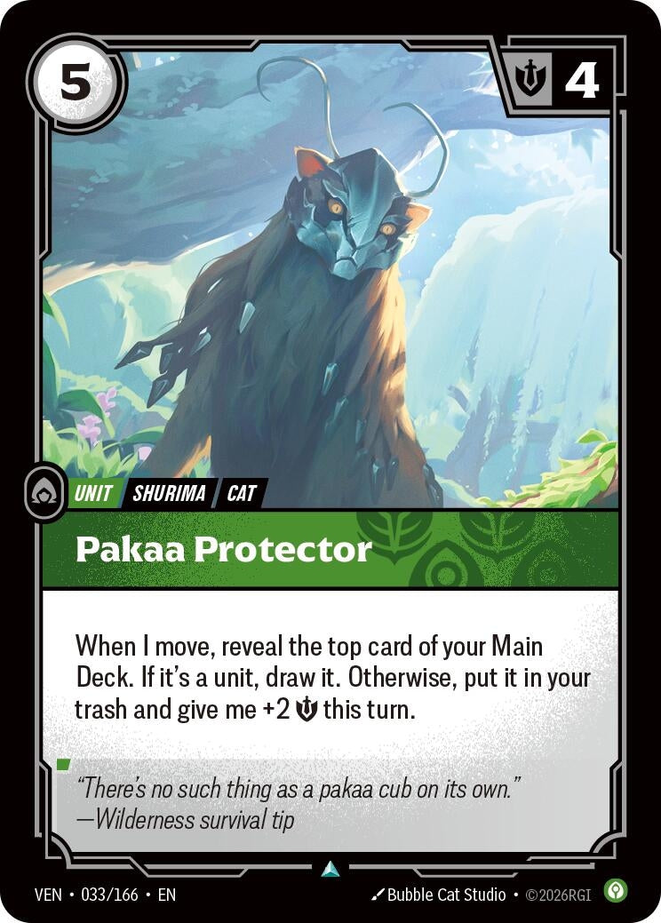 Image for Pakaa Protector (033/166) (VEN) - Riftbound: League of Legends Trading Card Game