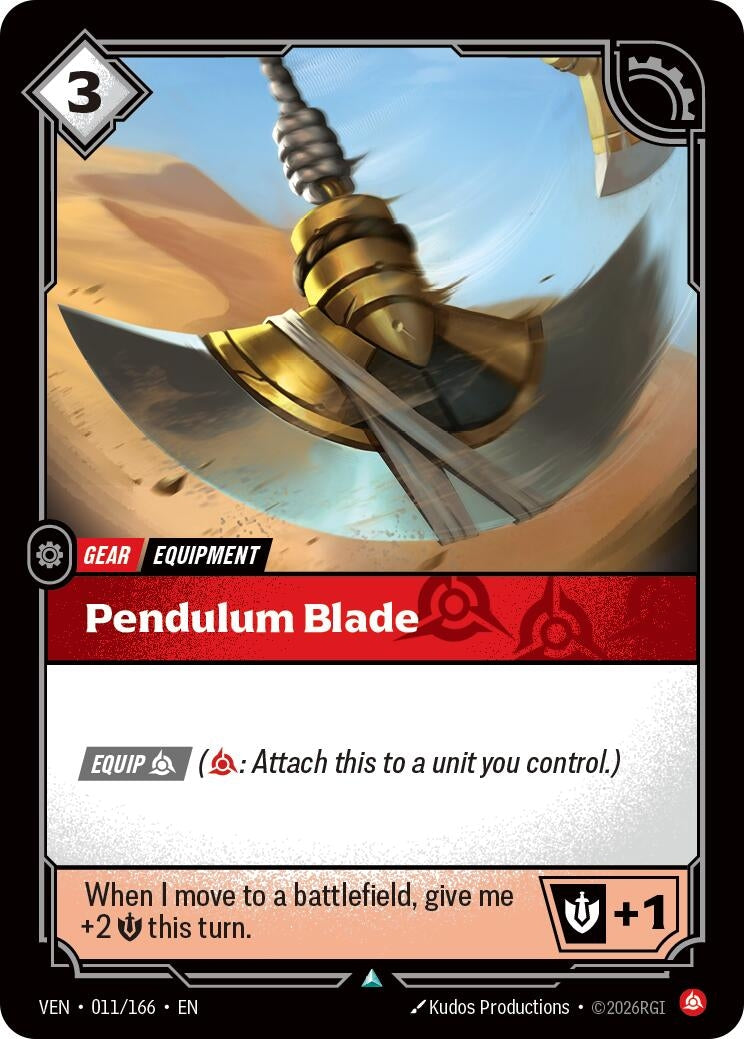 Image for Pendulum Blade (011/166) (VEN) - Riftbound: League of Legends Trading Card Game
