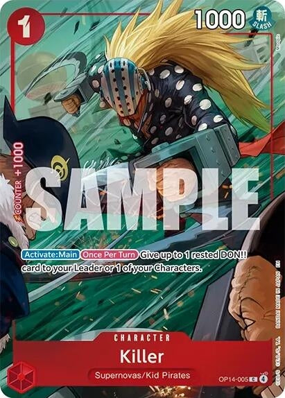 Image for Killer (One Piece Card Game Illustration Box Vol. 8) (OP14-005) (OP-PR) - One Piece Card Game