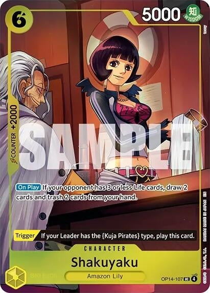Image for Shakuyaku (One Piece Card Game Illustration Box Vol. 7) (OP14-107) (OP-PR) - One Piece Card Game