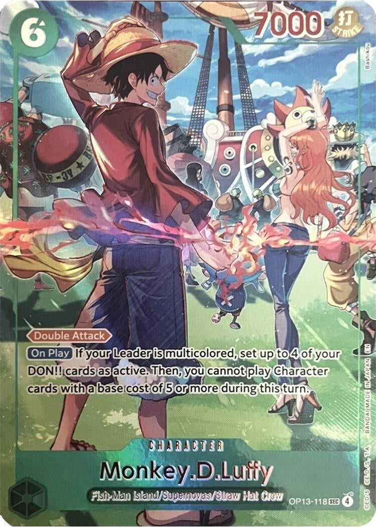 Image for Monkey.D.Luffy (118) (English Version 3rd Anniversary Set) (OP13-118) (OP-PR) - One Piece Card Game