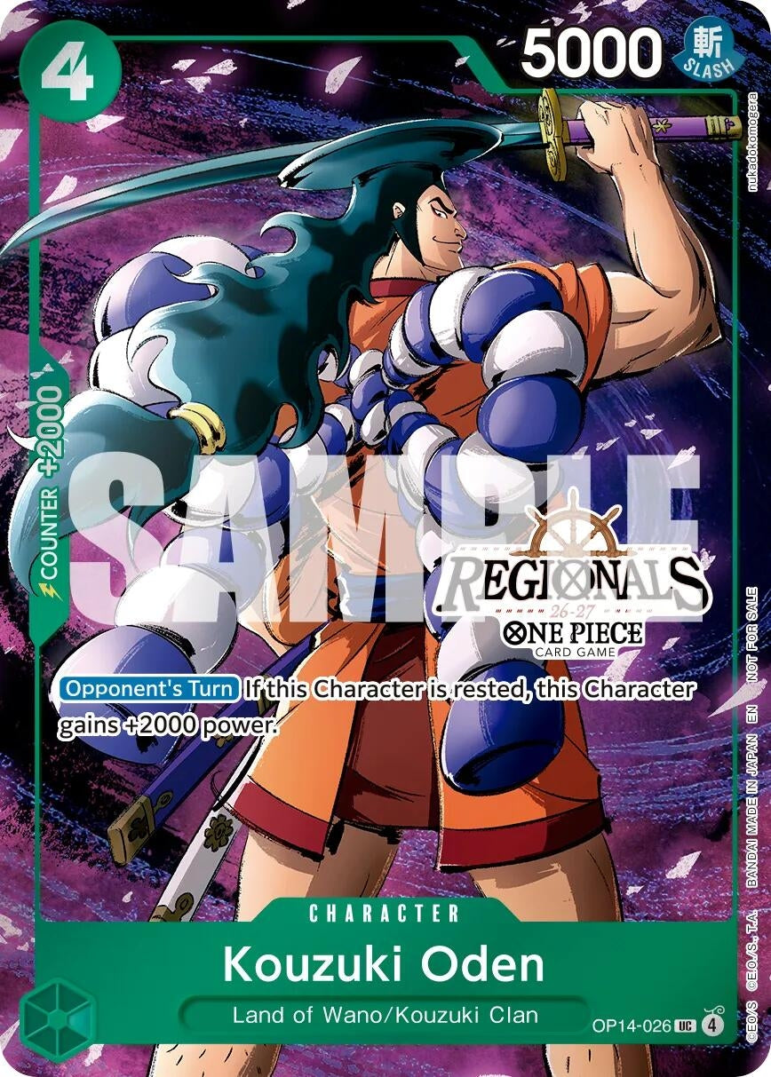 Image for Kouzuki Oden (Regional Participation Pack 2026 Vol.2) (OP14-026) (OP-PR) - One Piece Card Game