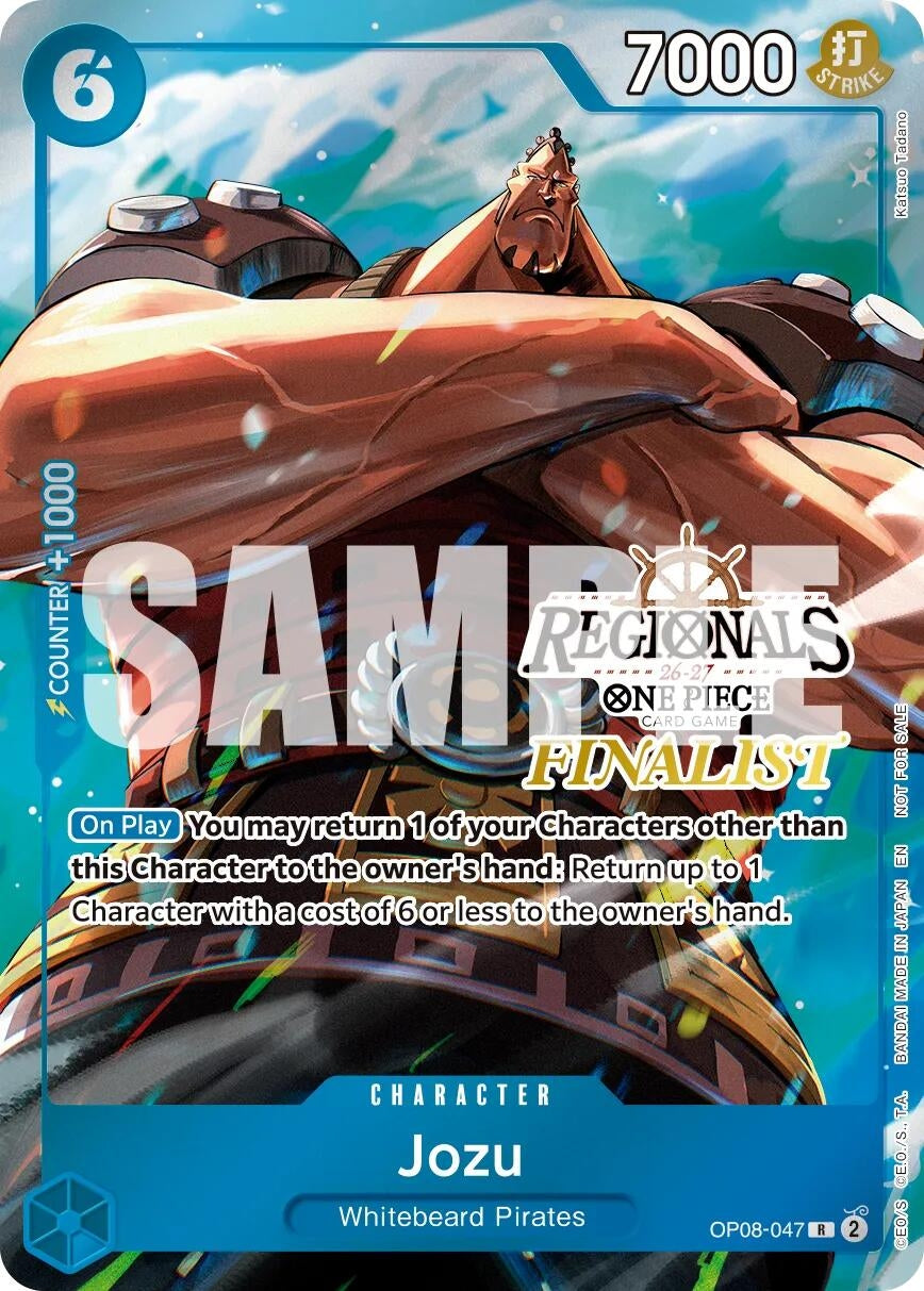 Image for Jozu (Regionals Finalist Card Set 26-27 Vol.2) (OP08-047) (OP-PR) - One Piece Card Game