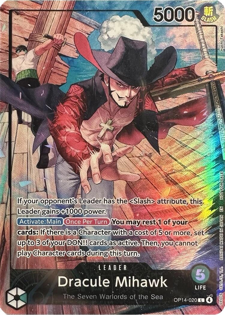 Image for Dracule Mihawk (2026 PSA Magazine Promo) (OP14-020) (OP-PR) - One Piece Card Game