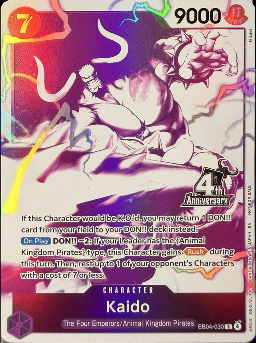 Image for Kaido (4th Anniversary Treasure Campaign Pack) (EB04-030) (OP-PR) - One Piece Card Game