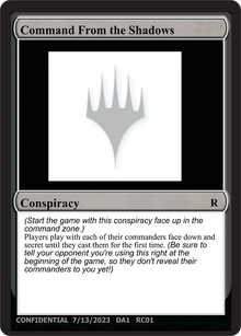 Command From the Shadows [Unknown Event]