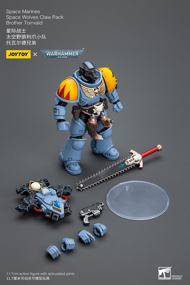 JoyToy - Warhammer 40000 - Space Marines Space Wolves Claw Pack Brother Torrvald