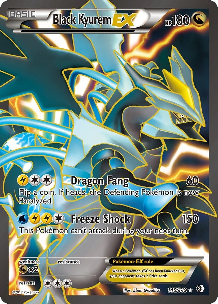 Image for Black Kyurem EX (145 Full Art) (145/149) (BCR) - Pokemon