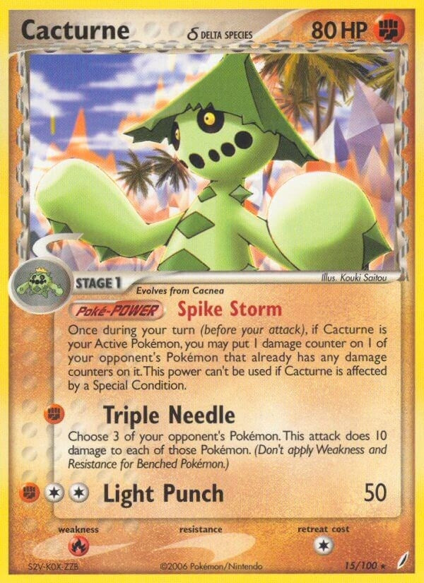 Image for Cacturne (Delta Species) (15/100) (CG) - Pokemon