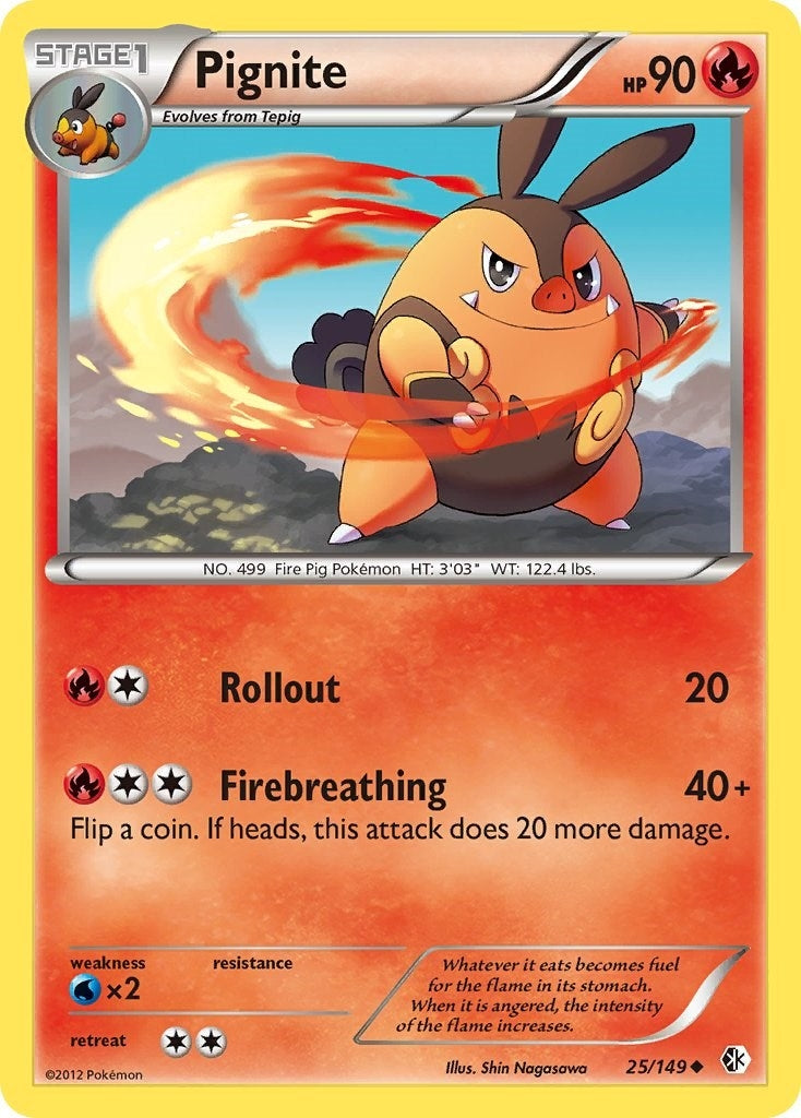 Image for Pignite (25/149) (BCR) - Pokemon