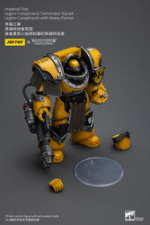 JoyToy - Warhammer 40000 - Imperial Fists Legion Cataphractii Terminator with Heavy Flamer