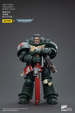 JoyToy - Warhammer 40000 - Space Marine Dark Angels Intercessors Brother Asharr