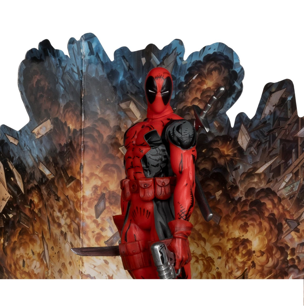 McFarlane Toys Deadpool 1:10th Scale Collectible with Scene (The New Mutants #98)